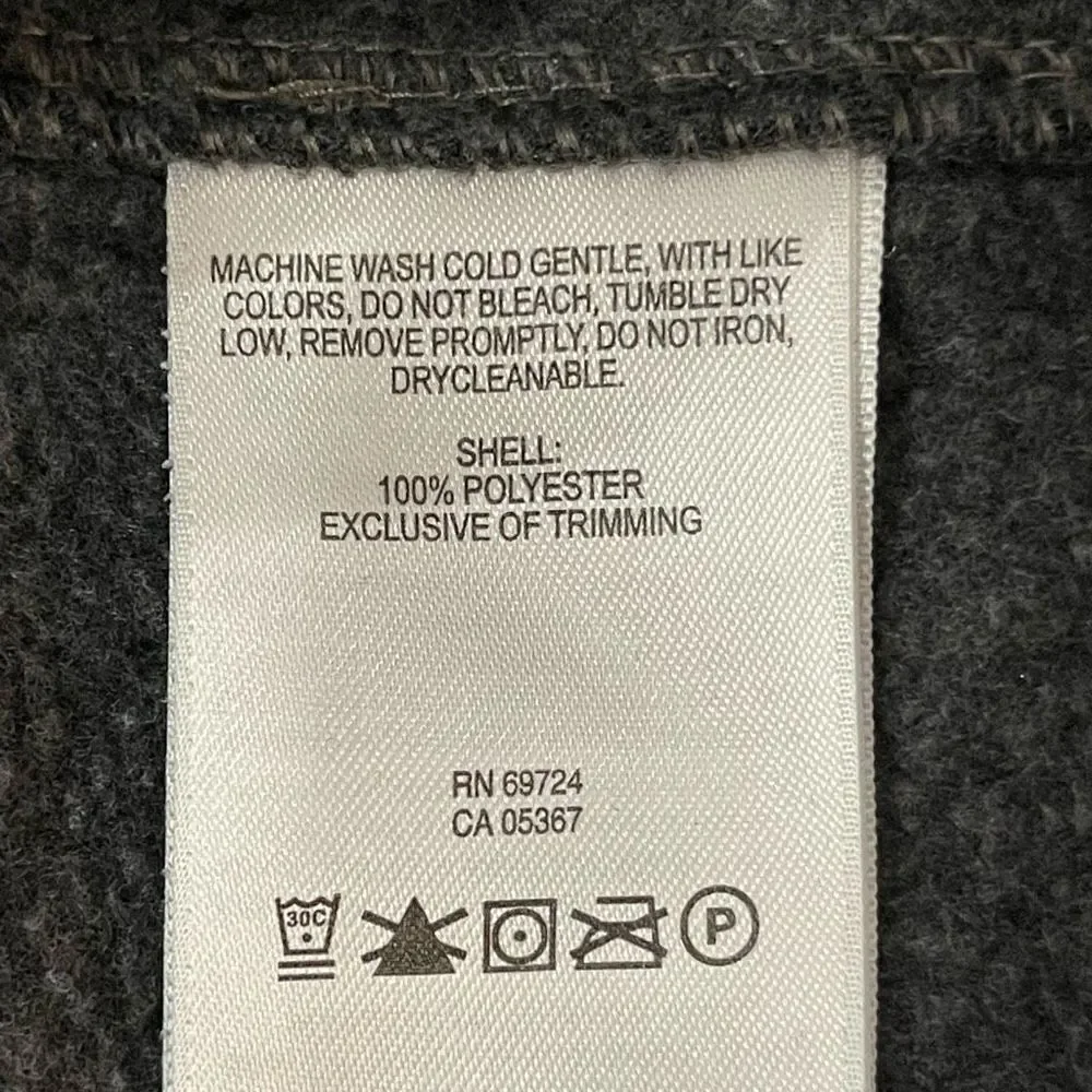 COLUMBIA Men's Outerwear Vest Fleece Sleeveless Full Zip In Gray Size Large